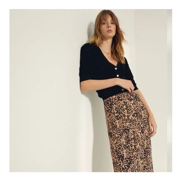 Wilfred leopard midi skirt - Picture 2 of 7